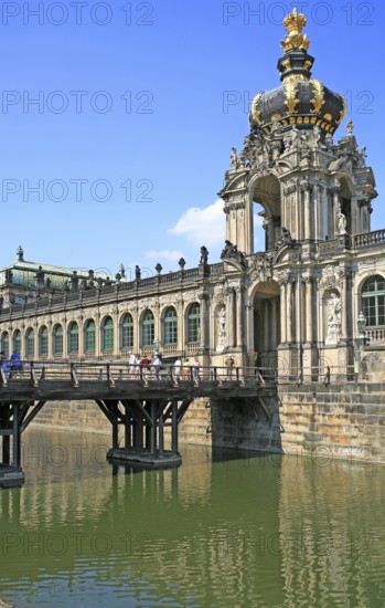 Partial view, Building, Dresden Zwinger, Baroque architecture, Dresden, Germany