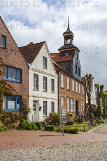 Former skipper's house, historic building in the historic harbour, Tönning, North Frisia, Schleswig-Holstein, Germany
