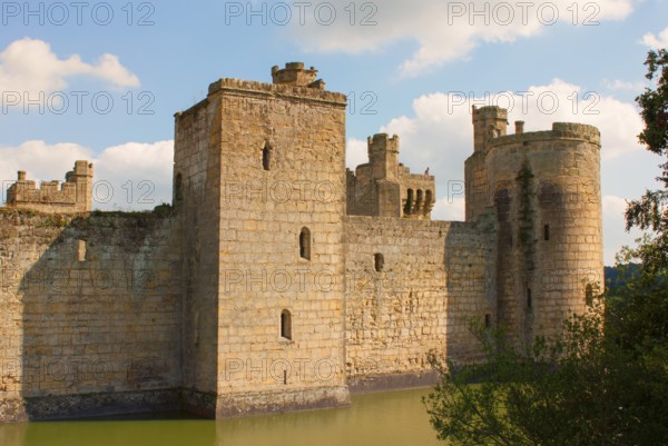 Bodiam Castle is located in East Sussex near the River Rother. It has long been one of England's most popular and best-known castles. England, UK