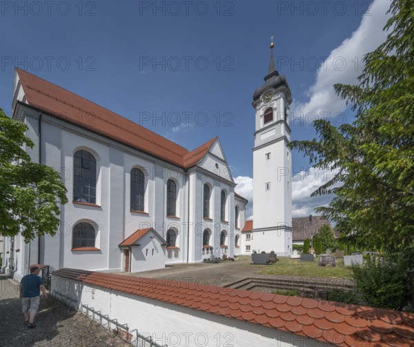 Parish church of St John, built 1717-19, Biberacher Str. 6, Ummendorf, district of Biberach, Baden-Württemberg, Germany