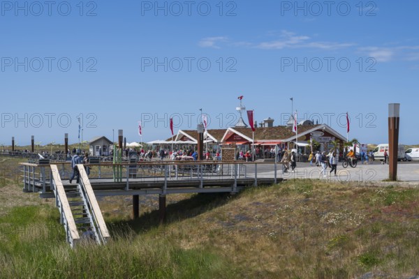 Gosch, Restaurant an der Promenade, Seebrücke, Sankt Peter Ording, Eiderstedt, Nordfriesland, North Sea, Schleswig-Holstein, Germany