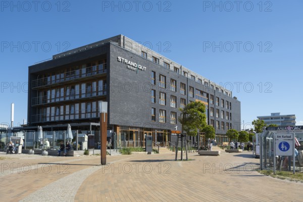 Hotel and Restaurant an der Promenade, Sankt Peter Ording, Eiderstedt, North Frisia, North Sea, Schleswig-Holstein, Germany