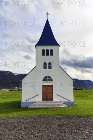 Hofsoskirkja, church in Hofsos, Tröllaskagi peninsula, North Iceland, Iceland