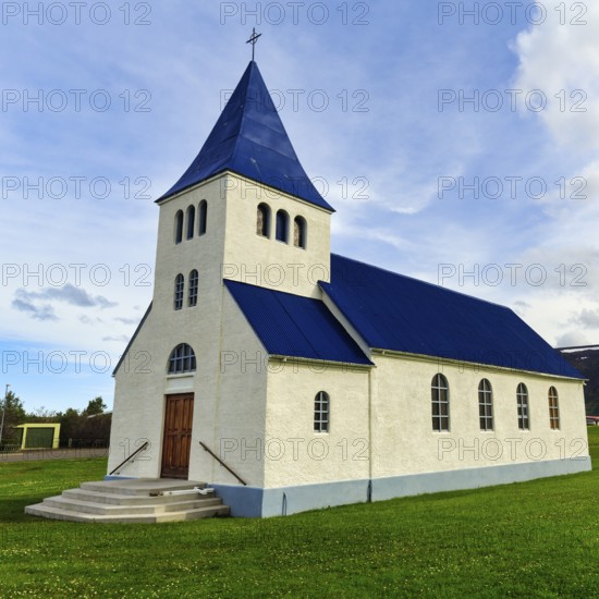 Hofsoskirkja, church in Hofsos, Tröllaskagi peninsula, North Iceland, Iceland