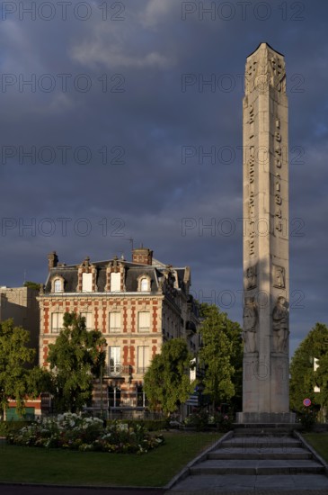 Le Monument aux martyrs de la Résistance, memorial to resistance fighters against the National Socialists, Épernay, Champagne, Marne, France