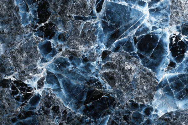 Black and blue marble stone background tone texture, AI generated