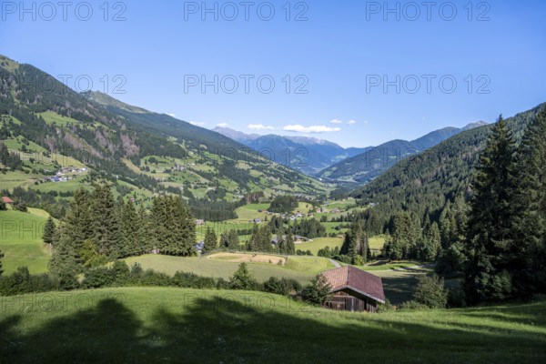 View over the Ridnaun Valley, South Tyrol, Italy