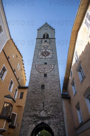 Zwölferturm tower, historic old town centre, Vipiteno, South Tyrol, Italy