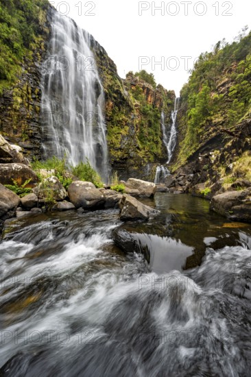 Waterfall and river, Lisbon Falls, long exposure, near Graskop, Mpumalanga, South Africa