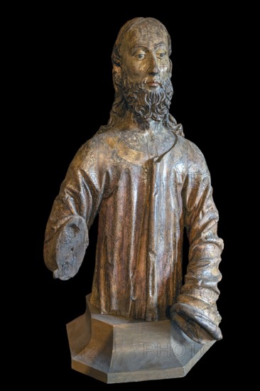 Fragment of Christ from a palm donkey, around 1450, Stadtmuseum Radolfzeii, Seetorstr.11-17, Radolfzell, Baden-Württemberg, Germany