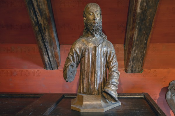 Fragment of Christ from a palm donkey, around 1450, Stadtmuseum Radolfzeii, Seetorstr.11-17, Radolfzell, Baden-Württemberg, Germany