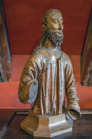 Fragment of Christ, from a palm donkey, Stadtmuseum Radolfzeii, Seetorstr.11-17, Radolfzell, Baden-Württemberg, Germany