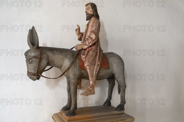 Palmesel in St Briccius Church, Wurmlingen, Tuttlingen district, Baden-Württemberg, Germany