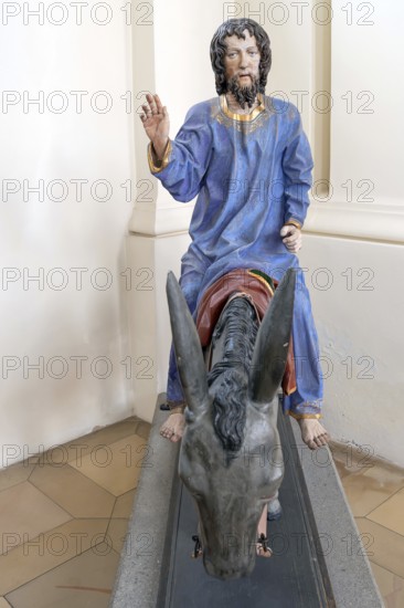 Palmesel, around 1490, St John's parish church, Biberacher Str. 6, Ummendorf, Biberach district, Baden-Württemberg, Germany