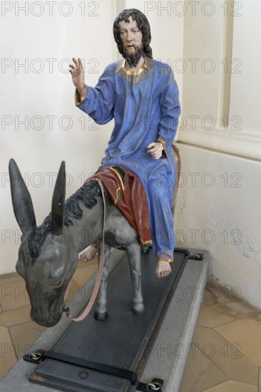 Palmesel, around 1490, parish church of St John, Biberacher Str. 6, Ummendorf, district of Biberach, Baden-Württemberg, Germany