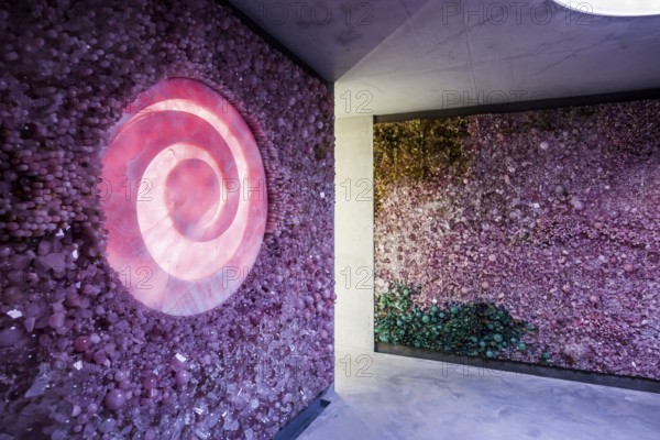 Meditation room with real crystals, artist Tia-Thuy Nguyen, Petit Portier, Monte Carlo, Cote d'Azur, Monaco