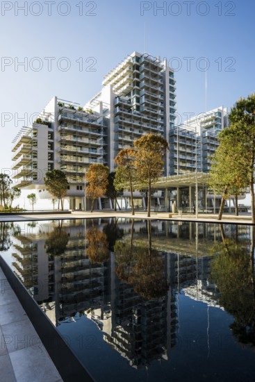 Luxury flats by the sea, architect Renzo Piano, Petit Portier, Monte Carlo, Cote d'Azur, Monaco