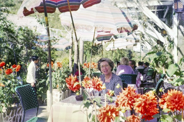 People at the The Peak Lookout restaurant, The Peak, Hong Kong, Asia, 1965