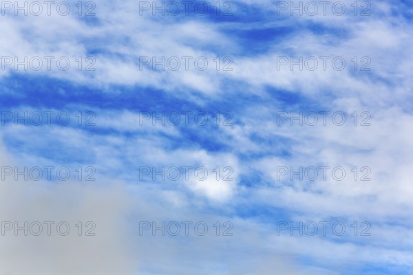 Cumulus in the blue sky, Husavik, Húsavík, North Iceland, Iceland