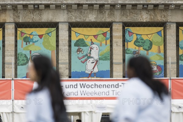 Entrance at the south gate at the Lollapalooza Festival in the Olympiastadion and on the Maifeld, Berlin, 13.07.2025