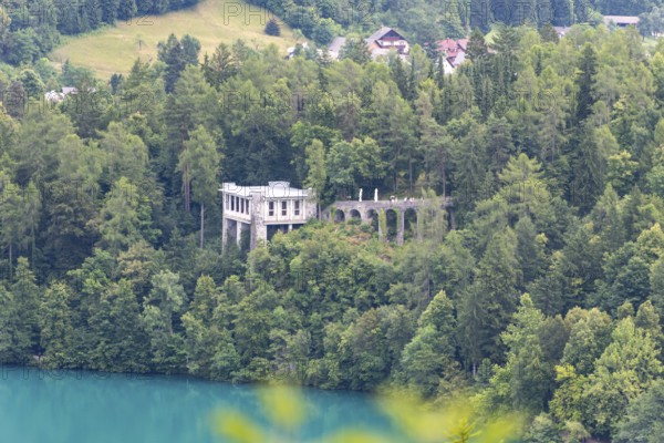 Belvedere pavilion above Lake Bled, was once a tea pavilion for head of state Tito, Bled, Upper Carniola region (Gorenjska), Slovenia