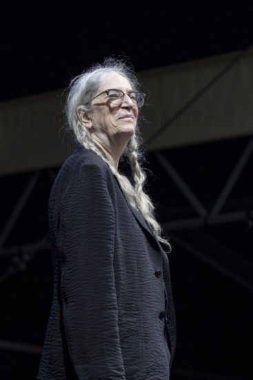 Patti Smith, singer, songwriter, USA, Patti Smith Quartet, open air at the Citadel Music Festival, 11 July 2025, Spandau Citadel, Berlin, Germany < english> Patti Smith, singer, songwriter, USA, Patti Smith Quartet, open air at the Citadel Music Festival, July 11, 2025, Spandau Citadel, Berlin, Germany