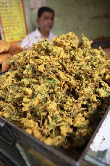 Spinach pagoda in the old town of Jaisalmer, Rajasthan, India