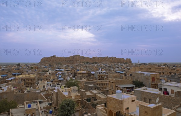 City view Jaisalmer, behind the fortress, Jaisalmer, Rajasthan, India
