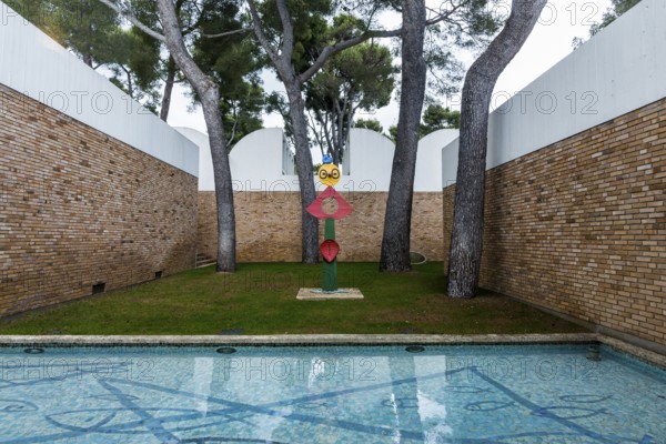 Museum, Fondation Maeght, artist Georges Braque, St. Paul de Vence, Provence Alpes Côte d'Azur, South of France, France