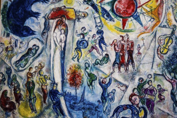 Museum, Fondation Maeght, artist Marc Chagall, St. Paul de Vence, Provence Alpes Côte d'Azur, South of France, France