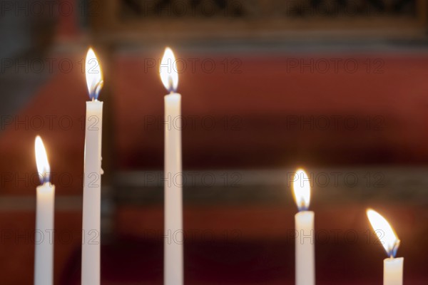 Sacrificial candles in a church, Netherlands