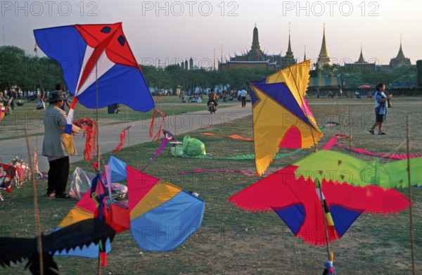 Dragons are available for sale, Bangkok, Thailand, December 2002, vintage, retro, old, historic
