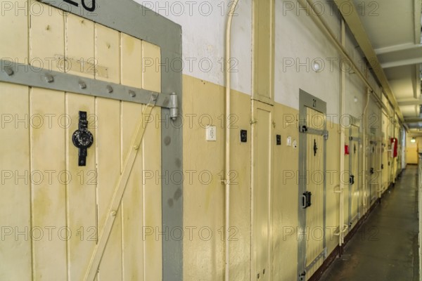 Cells in the former Stasi prison Bautzen II, today a memorial in Bautzen, Upper Lusatia, Saxony, Germany