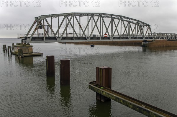 Meiningenbrücke, connection on Fischland-Darß-Zingst, Vorpommersche Boddenlandschaft National Park, Baltic Sea, Mecklenburg-Western Pomerania, Germany