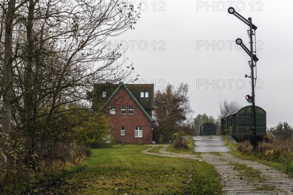 Former Bresewitz railway station, near Zingst, Mecklenburg-Western Pomerania, Germany