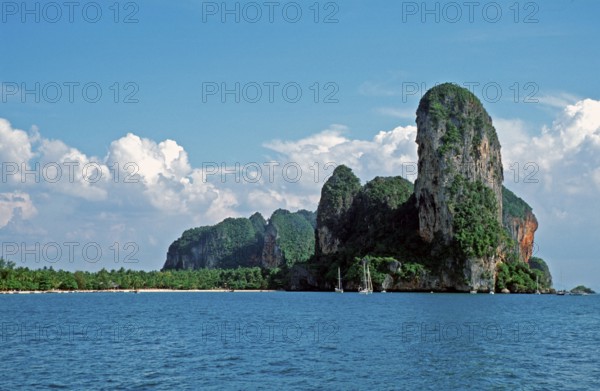 Rocks in the sea, Railay East, two years in front of the tsunami, Krabi, Thailand, December 2002, vintage, retro, old, historic