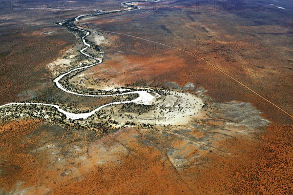 Namibia, Africa, sand, wind, formed, desert, Kalahari, Nossob, river valley, dried up, no water, uranium, mining, Leonardville