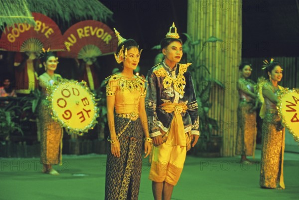 Traditional dance, Ko Phuket, Thailand, December 2002, vintage, retro, old, historical