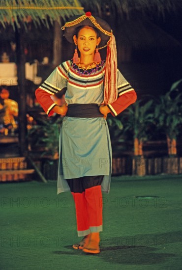 Traditional dance, Ko Phuket, Thailand, December 2002, vintage, retro, old, historical