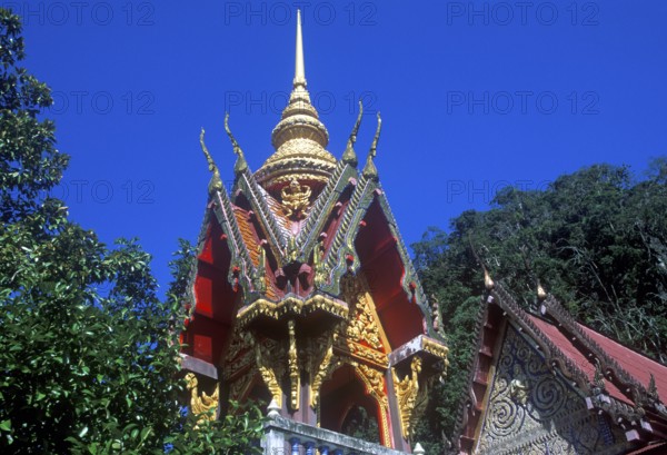 Wat Suwannakhuha monastery, Phangnga Bay, Ko Phuket, Thailand, December 2002, vintage, retro, old, historic