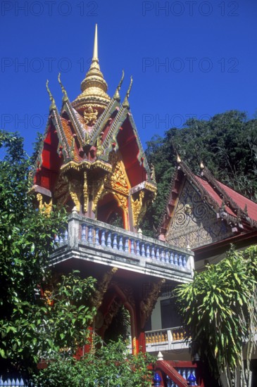 Wat Suwannakhuha monastery, Phangnga Bay, Ko Phuket, Thailand, December 2002, vintage, retro, old, historic