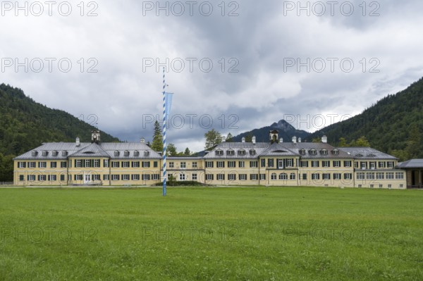 Neues Bad, Hans Seidel Foundation Building, Wildbad Kreuth, Tegernsee Valley, Upper Bavaria, Bavaria, Germany