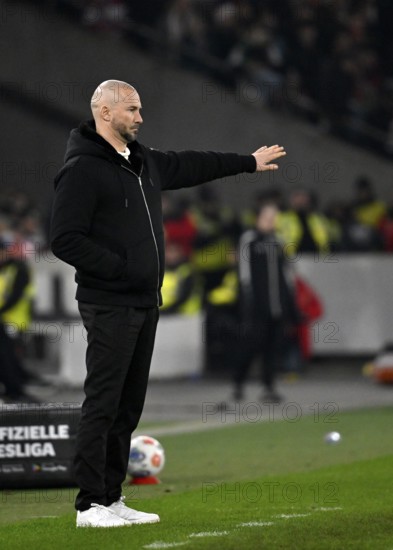 Coach coach Christian Ilzer TSG 1899 Hoffenheim on the sidelines gesture gesture MHParena, MHP Arena Stuttgart, Baden-Württemberg, Germany