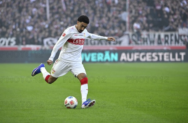 Tiago Tomas VfB Stuttgart (08) Goal kick Action Goal chance MHPArena, MHP Arena Stuttgart, Baden-Württemberg, Germany