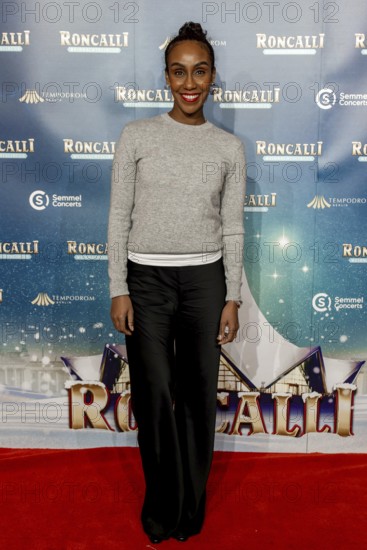 Hadnet Tesfai at the premiere of the 21st Original Roncalli Christmas Circus Berlin at Berlin's Tempodrom on 19.12.2025