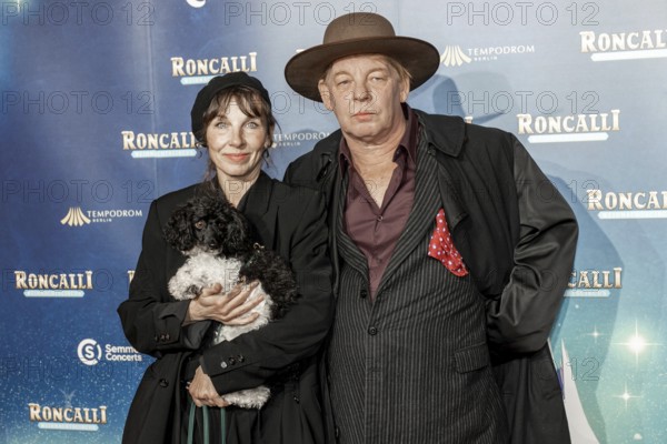 Meret Becker and Ben Becker at the premiere of the 21st Original Roncalli Christmas Circus Berlin at Berlin's Tempodrom on 19.12.2025