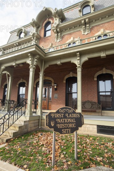 Canton, Ohio - The Ida Saxton McKinley House at the First Ladies National Historic Site. First Lady Ida McKinley and her husband William McKinley lived her for many years