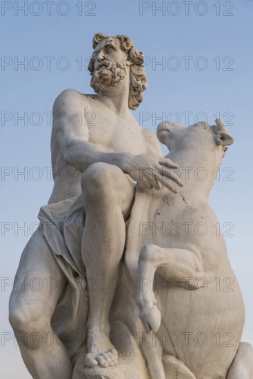 Jupiter sculpture with cow, Sanssouci Park, Potsdam