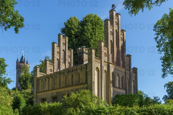 Sailor House and Flatow Tower in Babelsberg Park, Potsdam