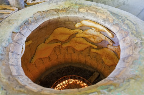 Flatbreads baked in a traditional clay oven, Samtskhe-Javakheti region, Samtskhe-Javakheti, Georgia